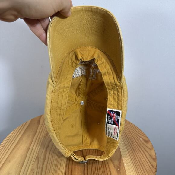 Vintage Utility Workwear Mill Works Sun Wash Baseball Logo Hat - Yellow - Picture 8 of 8